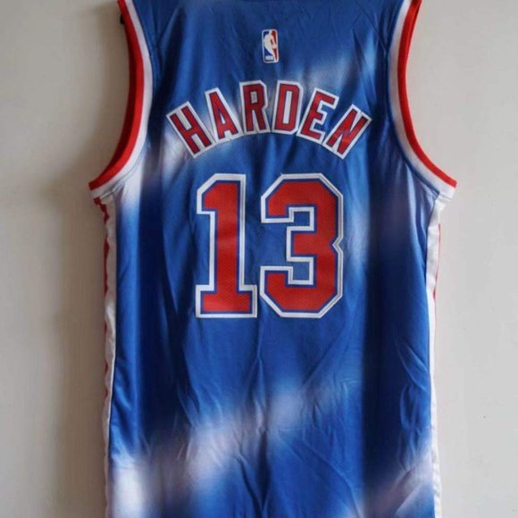 NBA Other - 2021NBA Nets New No. 13 Harden City Edition Retro Blue Jersey